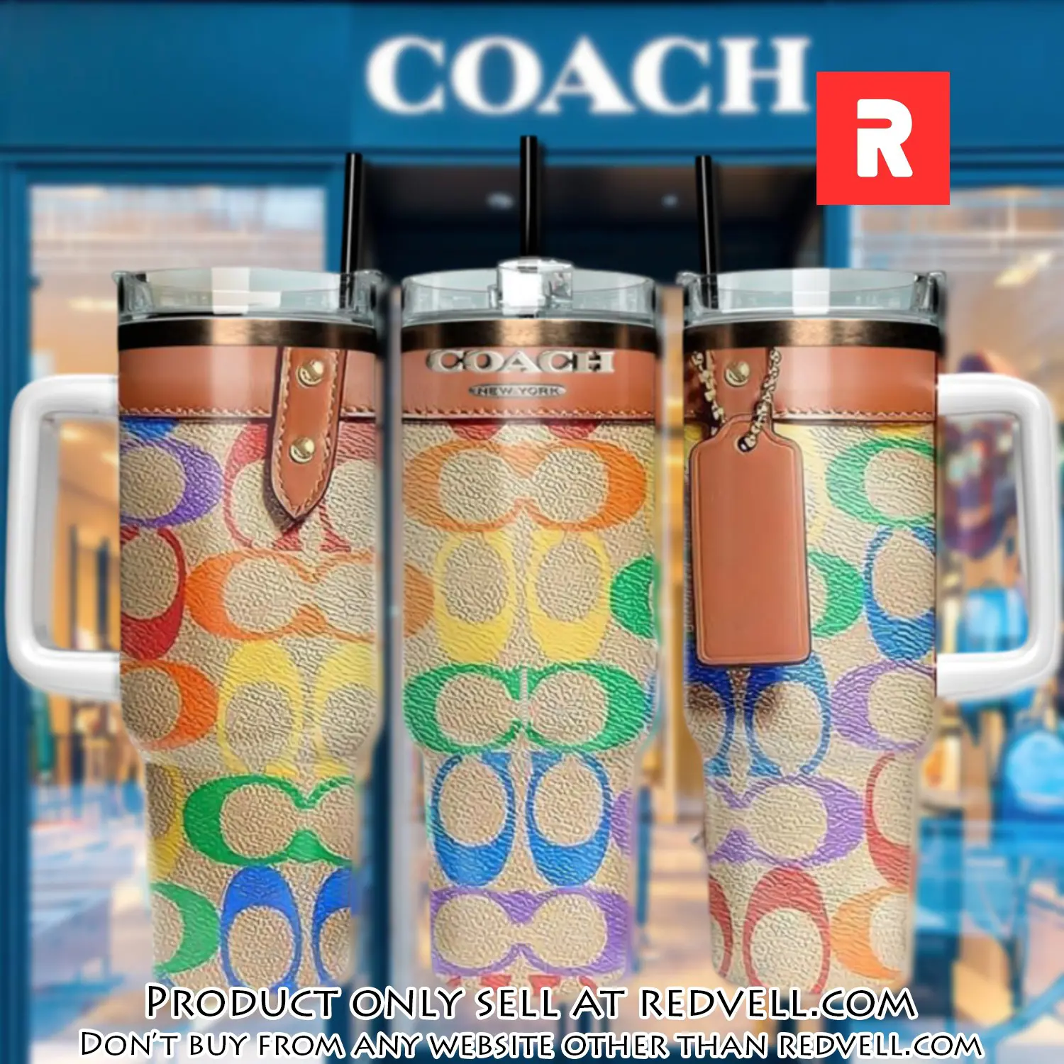 Coach logo 40oz stanley tumbler coach stanley tumbler ktb1074 rv5404405